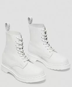Dr. Martens 1460 Pascal Mono Virginia Soft Leather Boots White