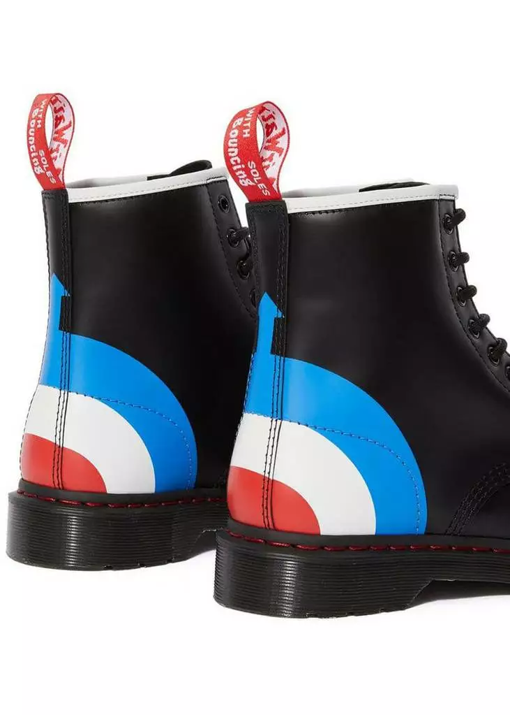 New In Dr. Martens 1460 The Who Target Smooth Boots Black 4 New In Dr. Martens 1460 The Who Target Smooth Boots Black