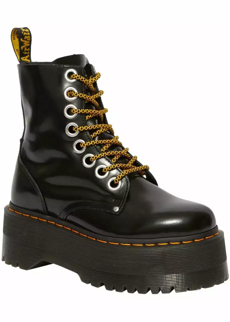 Dr. Martens Jadon Max Buttero Leather Platform Boots Black New In 3 Dr. Martens Jadon Max Buttero Leather Platform Boots Black New In