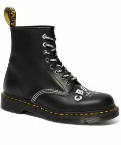 New In Dr. Martens 1460 CBGB Smooth Boots Black