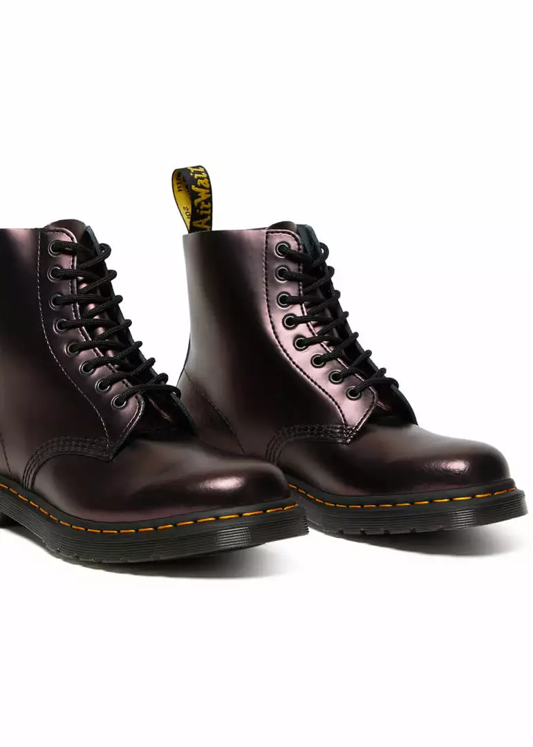 New In Dr. Martens 1460 Pascal Chroma Metallic Leather Boots Red 6 New In Dr. Martens 1460 Pascal Chroma Metallic Leather Boots Red