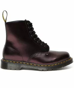 New In Dr. Martens 1460 Pascal Chroma Metallic Leather Boots Red 12 New In Dr. Martens 1460 Pascal Chroma Metallic Leather Boots Red