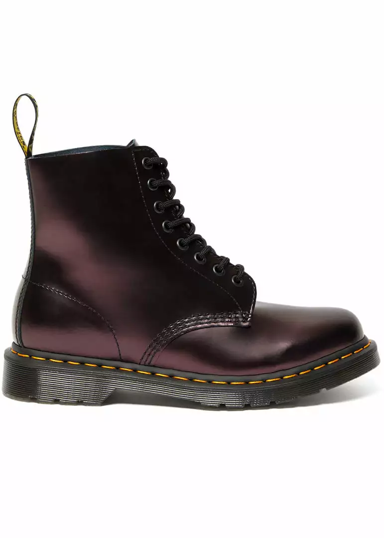 New In Dr. Martens 1460 Pascal Chroma Metallic Leather Boots Red 5 New In Dr. Martens 1460 Pascal Chroma Metallic Leather Boots Red