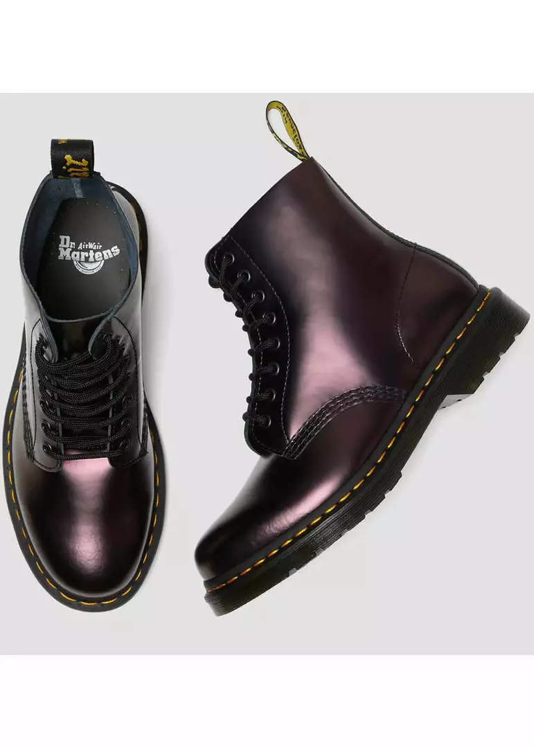 New In Dr. Martens 1460 Pascal Chroma Metallic Leather Boots Red 7 New In Dr. Martens 1460 Pascal Chroma Metallic Leather Boots Red
