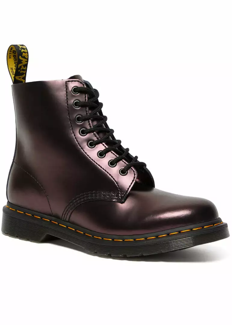 New In Dr. Martens 1460 Pascal Chroma Metallic Leather Boots Red 3 New In Dr. Martens 1460 Pascal Chroma Metallic Leather Boots Red