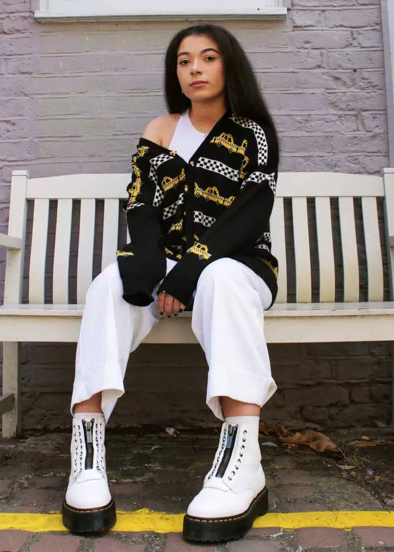 Dr. Martens Sinclair Nappa Leather Platform Boots White New In 5 Dr. Martens Sinclair Nappa Leather Platform Boots White New In