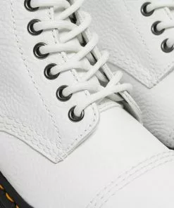 Dr. Martens Sinclair Nappa Leather Platform Boots White New In