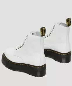 Dr. Martens Sinclair Nappa Leather Platform Boots White New In 16 Dr. Martens Sinclair Nappa Leather Platform Boots White New In