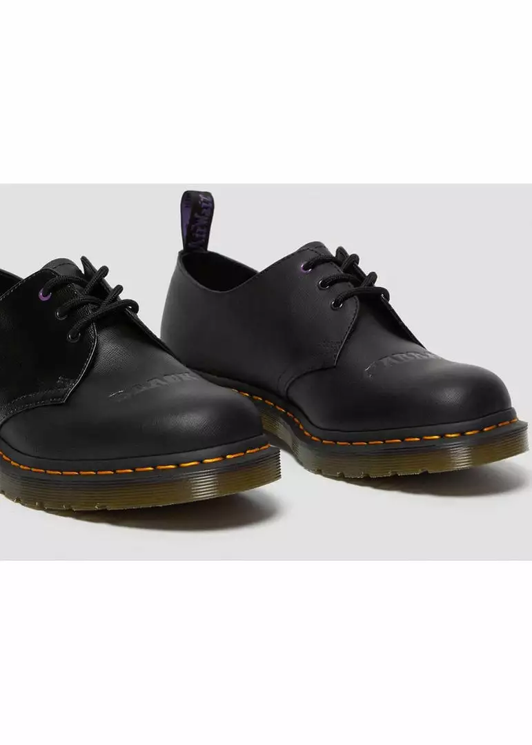 Dr. Martens Black Sabbath 1461 Paranoid Leather Shoes Black New In 6 Dr. Martens Black Sabbath 1461 Paranoid Leather Shoes Black New In