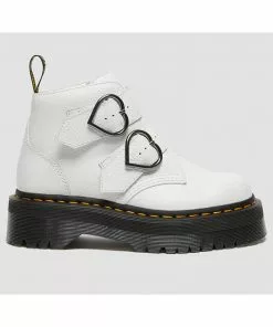 New In Dr. Martens Devon Heart Aunt Sally Soft Leather Boots White 17 New In Dr. Martens Devon Heart Aunt Sally Soft Leather Boots White