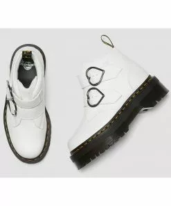 New In Dr. Martens Devon Heart Aunt Sally Soft Leather Boots White 13 New In Dr. Martens Devon Heart Aunt Sally Soft Leather Boots White