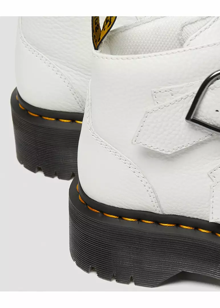 New In Dr. Martens Devon Heart Aunt Sally Soft Leather Boots White 10 New In Dr. Martens Devon Heart Aunt Sally Soft Leather Boots White