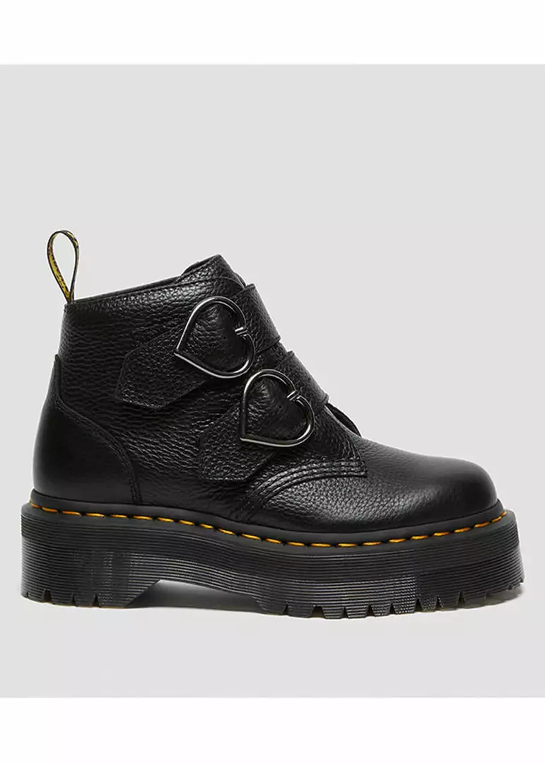 New In Dr. Martens Devon Heart Soft Aunt Sally Leather Boots Black 9 New In Dr. Martens Devon Heart Soft Aunt Sally Leather Boots Black
