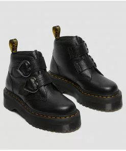 New In Dr. Martens Devon Heart Soft Aunt Sally Leather Boots Black 15 New In Dr. Martens Devon Heart Soft Aunt Sally Leather Boots Black