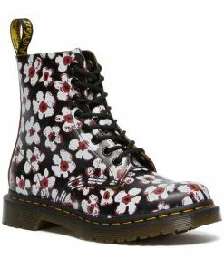 Dr. Martens 1460 Pascal Pansy Fayre Vintage Smooth Leather Lace-up Boots Red New In