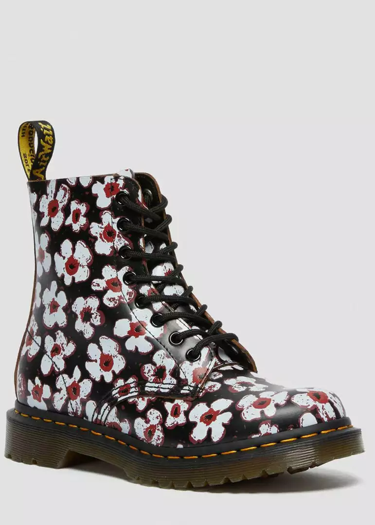 Dr. Martens 1460 Pascal Pansy Fayre Vintage Smooth Leather Lace-up Boots Red New In 11 Dr. Martens 1460 Pascal Pansy Fayre Vintage Smooth Leather Lace-up Boots Red New In