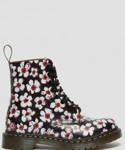 Dr. Martens 1460 Pascal Pansy Fayre Vintage Smooth Leather Lace-up Boots Red New In 17 Dr. Martens 1460 Pascal Pansy Fayre Vintage Smooth Leather Lace-up Boots Red New In