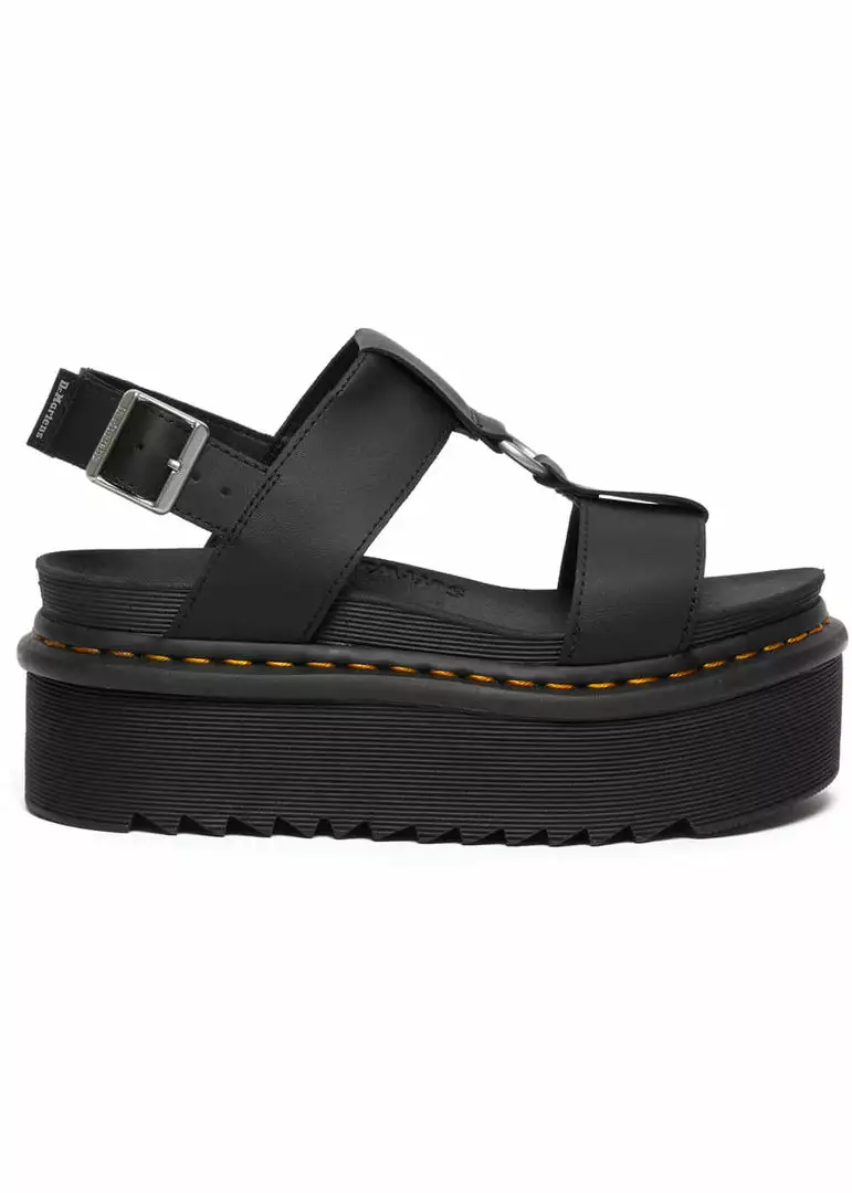 Dr. Martens Francis Hydro Leather Platform Sandals Black 6 Dr. Martens Francis Hydro Leather Platform Sandals Black