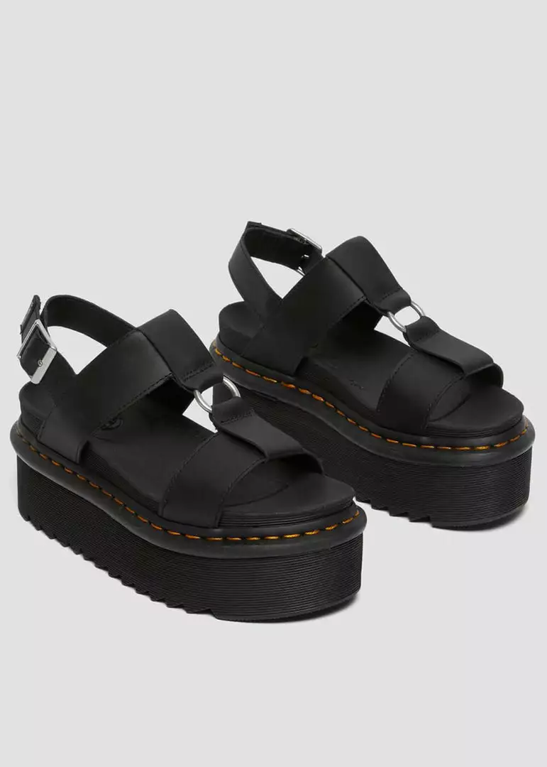 Dr. Martens Francis Hydro Leather Platform Sandals Black 7 Dr. Martens Francis Hydro Leather Platform Sandals Black