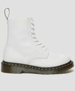 New In Dr. Martens 1460 Pascal Virginia Soft Leather Boots White