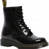 Dr. Martens 1460 Leopard Patent Boots Black New In 1 Dr. Martens 1460 Leopard Patent Boots Black New In