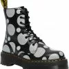Dr. Martens Jadon Polka Dot Leather Platform Boots Black White 1 Dr. Martens Jadon Polka Dot Leather Platform Boots Black White
