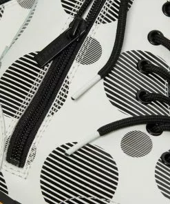 Dr. Martens Jadon Polka Dot Leather Platform Boots White Black 14 Dr. Martens Jadon Polka Dot Leather Platform Boots White Black