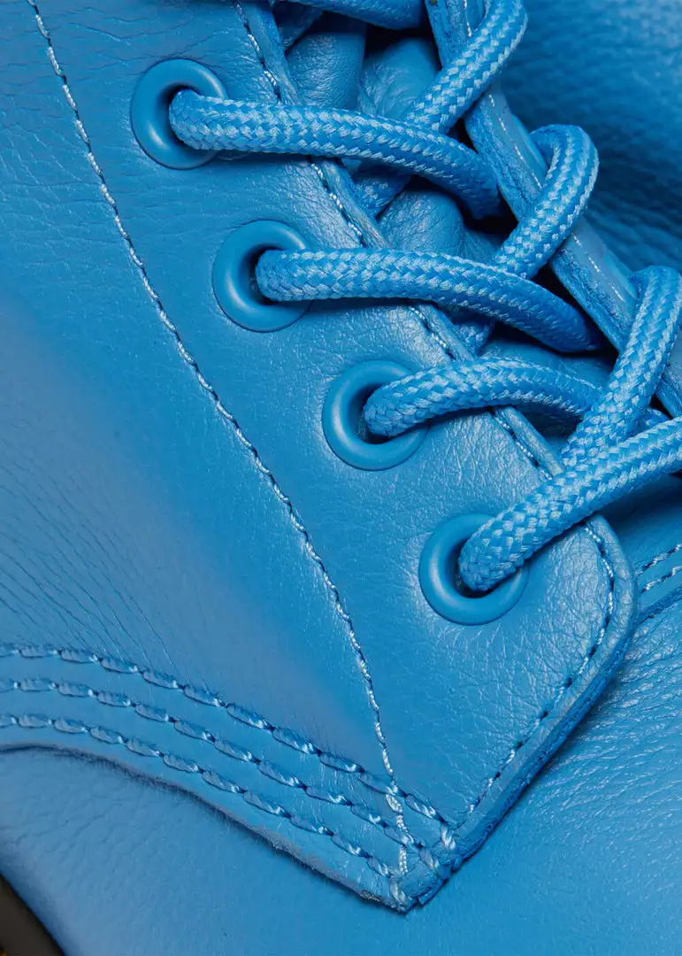 Dr. Martens 1460 Pascal Virginia Soft Leather Boots Mid Blue New In 5 Dr. Martens 1460 Pascal Virginia Soft Leather Boots Mid Blue New In