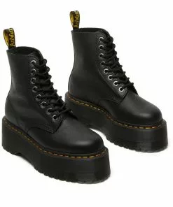 Dr. Martens 1460 Pascal Max Pisa Soft Leather Platform Boots Black 19 Dr. Martens 1460 Pascal Max Pisa Soft Leather Platform Boots Black