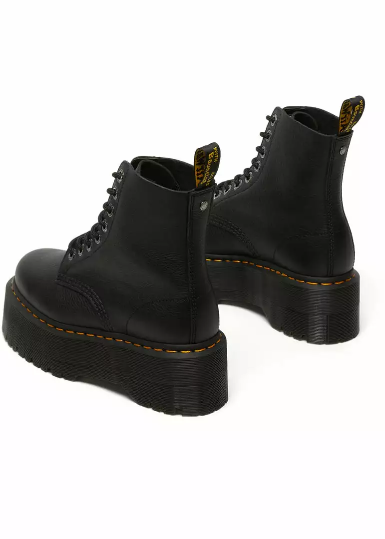 Dr. Martens 1460 Pascal Max Pisa Soft Leather Platform Boots Black 6 Dr. Martens 1460 Pascal Max Pisa Soft Leather Platform Boots Black