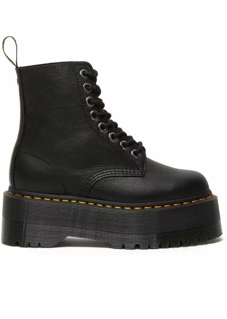 Dr. Martens 1460 Pascal Max Pisa Soft Leather Platform Boots Black 7 Dr. Martens 1460 Pascal Max Pisa Soft Leather Platform Boots Black