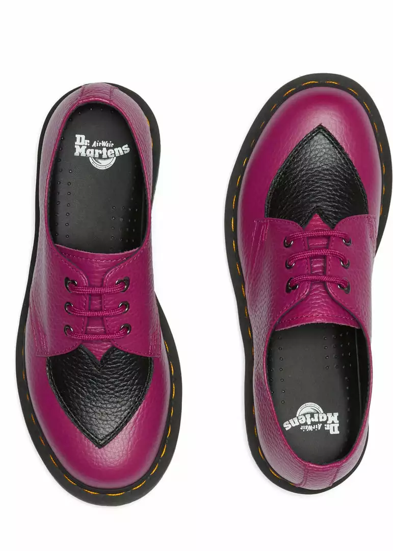 New In Dr. Martens 1461 Amore Heart Leather Shoes Fuchsia Black 4 New In Dr. Martens 1461 Amore Heart Leather Shoes Fuchsia Black