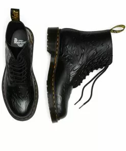New In Dr. Martens 1460 Flame Smooth Leather Boots Black 13 New In Dr. Martens 1460 Flame Smooth Leather Boots Black