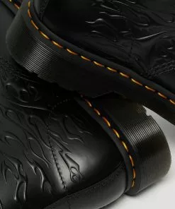 New In Dr. Martens 1460 Flame Smooth Leather Boots Black 14 New In Dr. Martens 1460 Flame Smooth Leather Boots Black