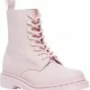 New In Dr. Martens 1460 Pascal Virginia Soft Leather Boots Chalk Pink 2 New In Dr. Martens 1460 Pascal Virginia Soft Leather Boots Chalk Pink