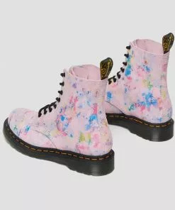 New In Dr. Martens 1460 Pascal Tutti Frutti Suède Rainbow Boots Pink