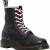 New In Dr. Martens 1460 Virginia Soft Leather Boots Black Chalk Pink 2 New In Dr. Martens 1460 Virginia Soft Leather Boots Black Chalk Pink