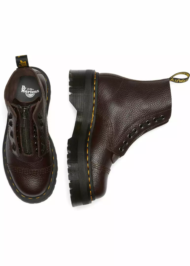 Dr. Martens Sinclair Nappa Leather Plateau Boots Burgundy New In 5 Dr. Martens Sinclair Nappa Leather Plateau Boots Burgundy New In