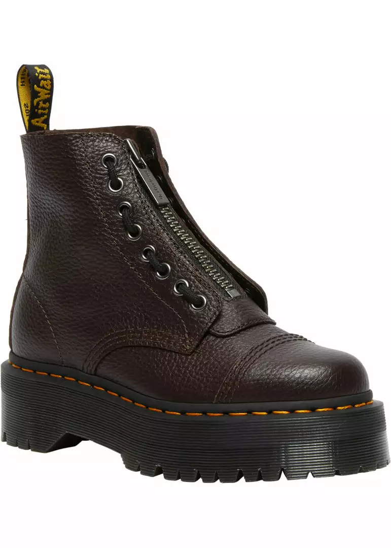 Dr. Martens Sinclair Nappa Leather Plateau Boots Burgundy New In 3 Dr. Martens Sinclair Nappa Leather Plateau Boots Burgundy New In