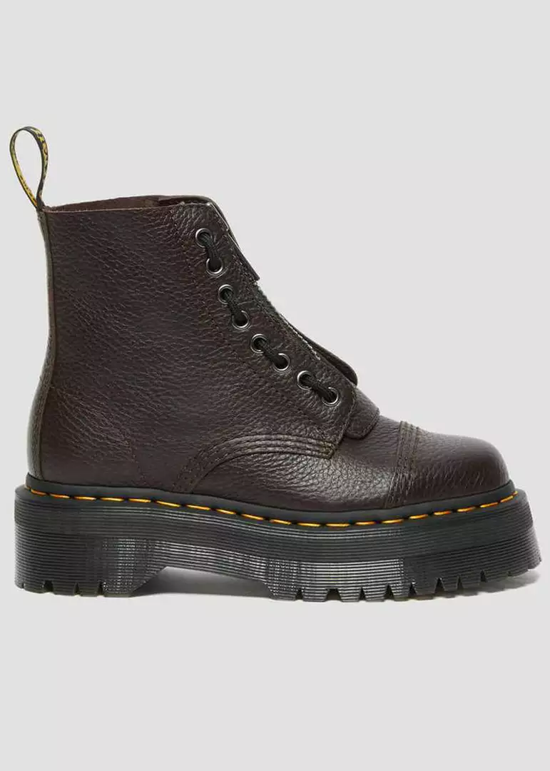 Dr. Martens Sinclair Nappa Leather Plateau Boots Burgundy New In 8 Dr. Martens Sinclair Nappa Leather Plateau Boots Burgundy New In