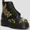 Dr. Martens Sinclair Bloom Leather Platform Boots Black New In