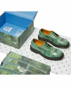 New In Dr. Martens X National Gallery 1461 Monet Lily Pond Shoes Multi 18 New In Dr. Martens X National Gallery 1461 Monet Lily Pond Shoes Multi