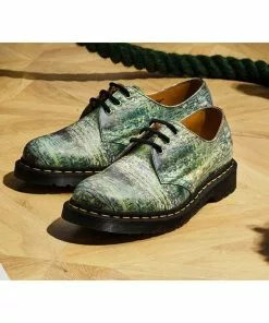 New In Dr. Martens X National Gallery 1461 Monet Lily Pond Shoes Multi 19 New In Dr. Martens X National Gallery 1461 Monet Lily Pond Shoes Multi
