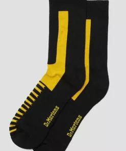 New In Dr. Martens The Double Doc Socks Black Yellow
