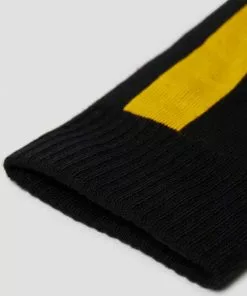 New In Dr. Martens The Double Doc Socks Black Yellow