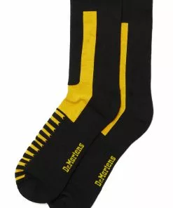 New In Dr. Martens The Double Doc Socks Black Yellow