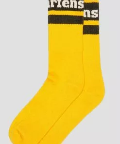 Dr. Martens Athletic Logo Socks Yellow New In 9 Dr. Martens Athletic Logo Socks Yellow New In