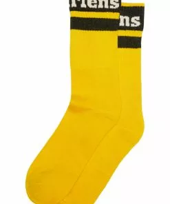 Dr. Martens Athletic Logo Socks Yellow New In