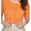 Banned Raven 50's Cardigan Orange New In