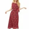 New In Bright & Beautiful Ali Tropical Floral 70's Dress Red 2 New In Bright & Beautiful Ali Tropical Floral 70's Dress Red